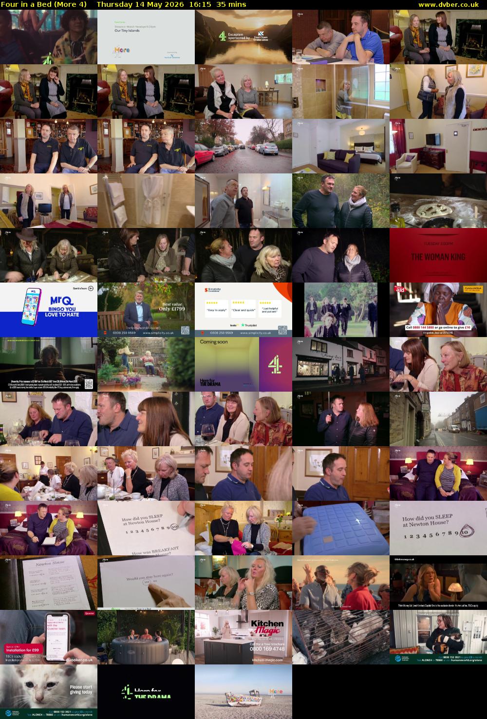 Four in a Bed (More 4) Thursday 14 May 2026 16:15 - 16:50