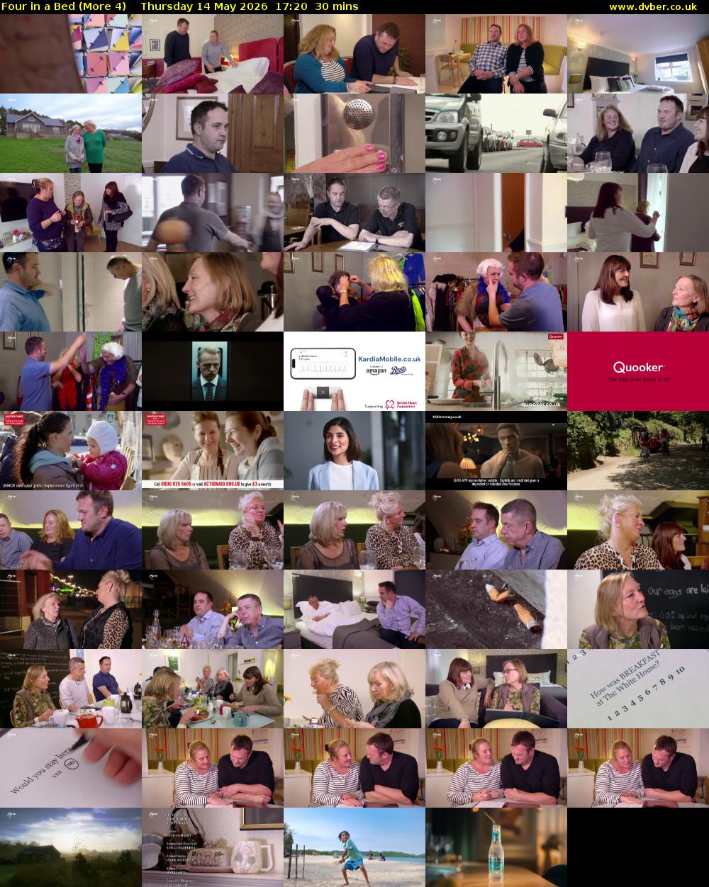 Four in a Bed (More 4) Thursday 14 May 2026 17:20 - 17:50