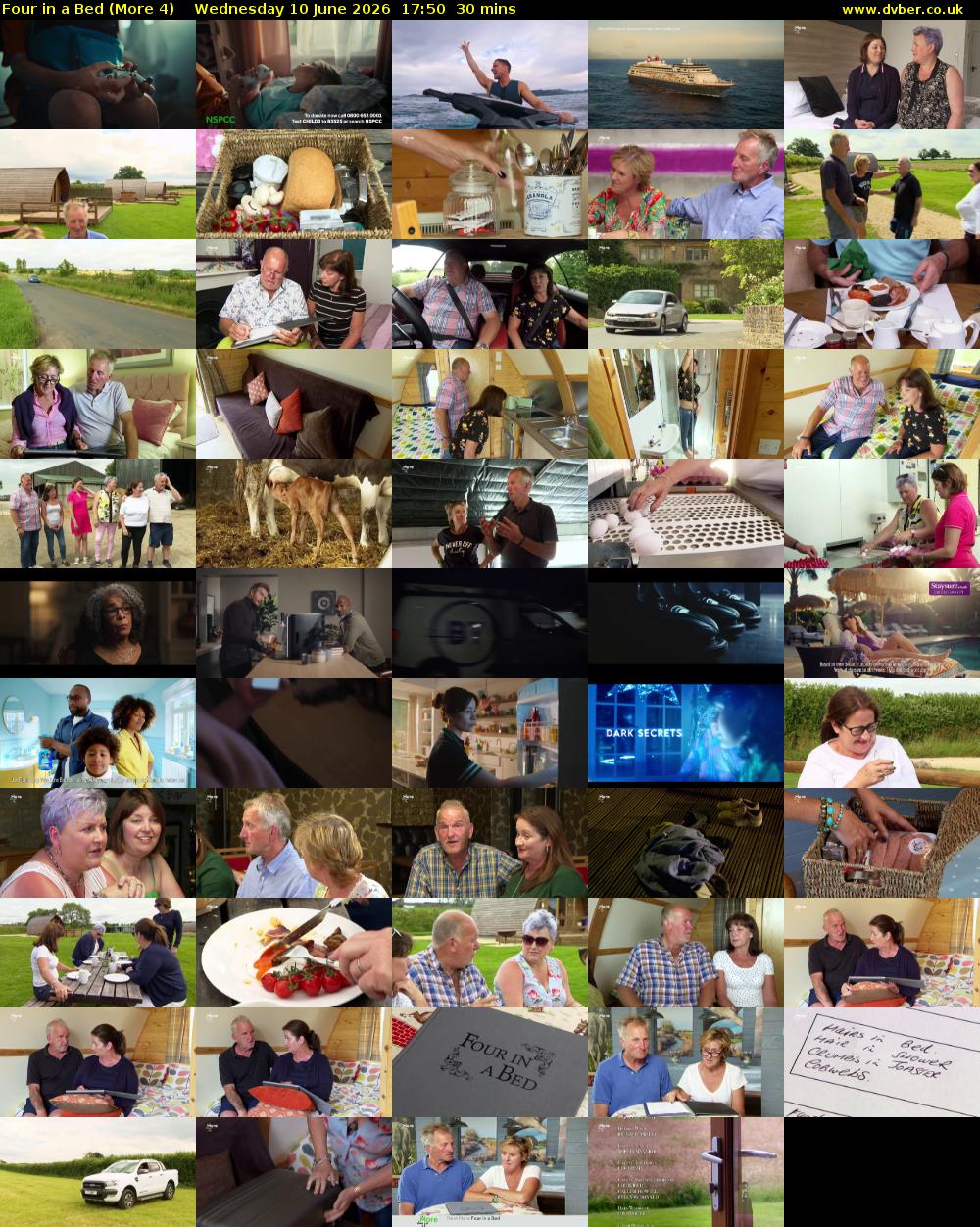 Four in a Bed (More 4) Wednesday 10 June 2026 17:50 - 18:20