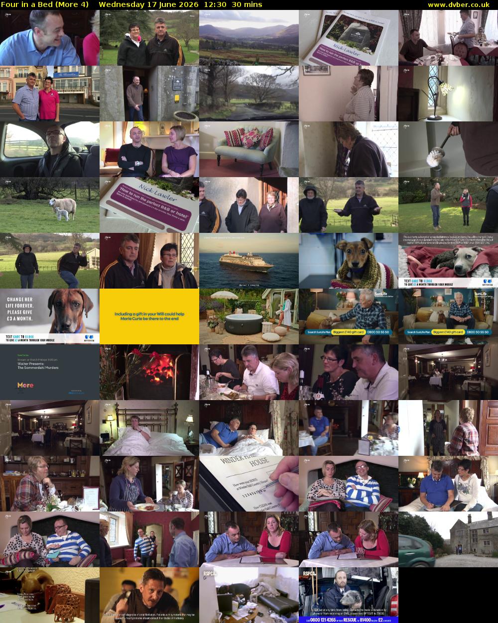 Four in a Bed (More 4) Wednesday 17 June 2026 12:30 - 13:00