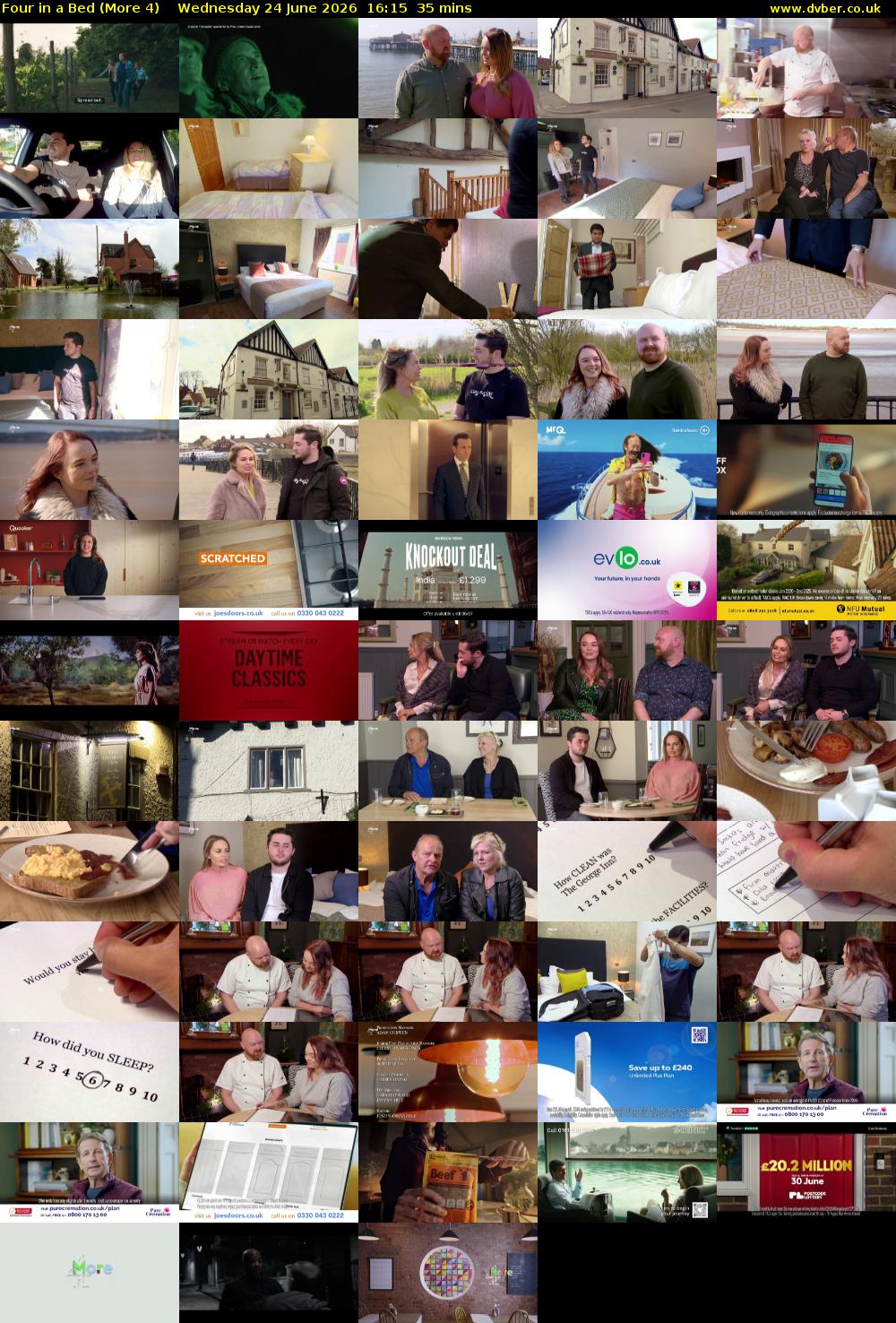 Four in a Bed (More 4) Wednesday 24 June 2026 16:15 - 16:50