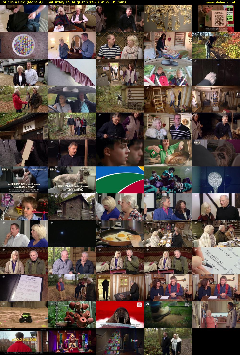 Four in a Bed (More 4) Saturday 15 August 2026 09:55 - 10:30