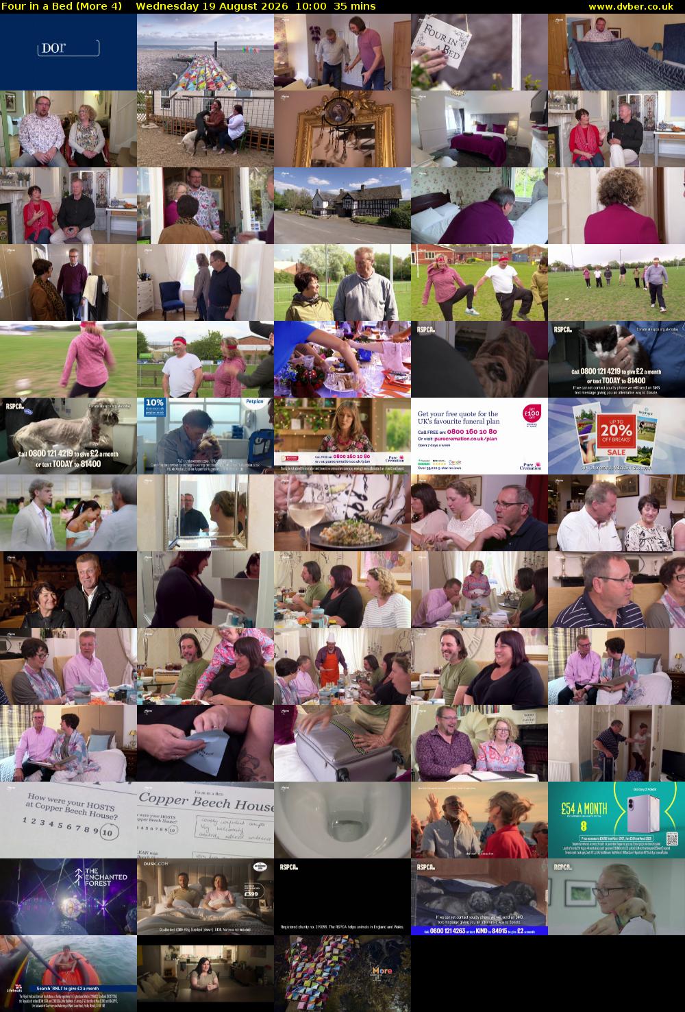 Four in a Bed (More 4) Wednesday 19 August 2026 10:00 - 10:35