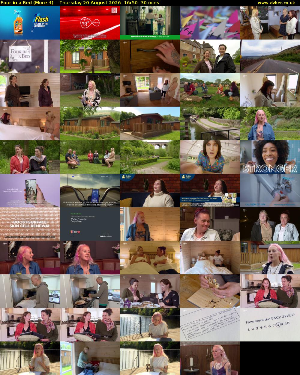 Four in a Bed (More 4) Thursday 20 August 2026 16:50 - 17:20
