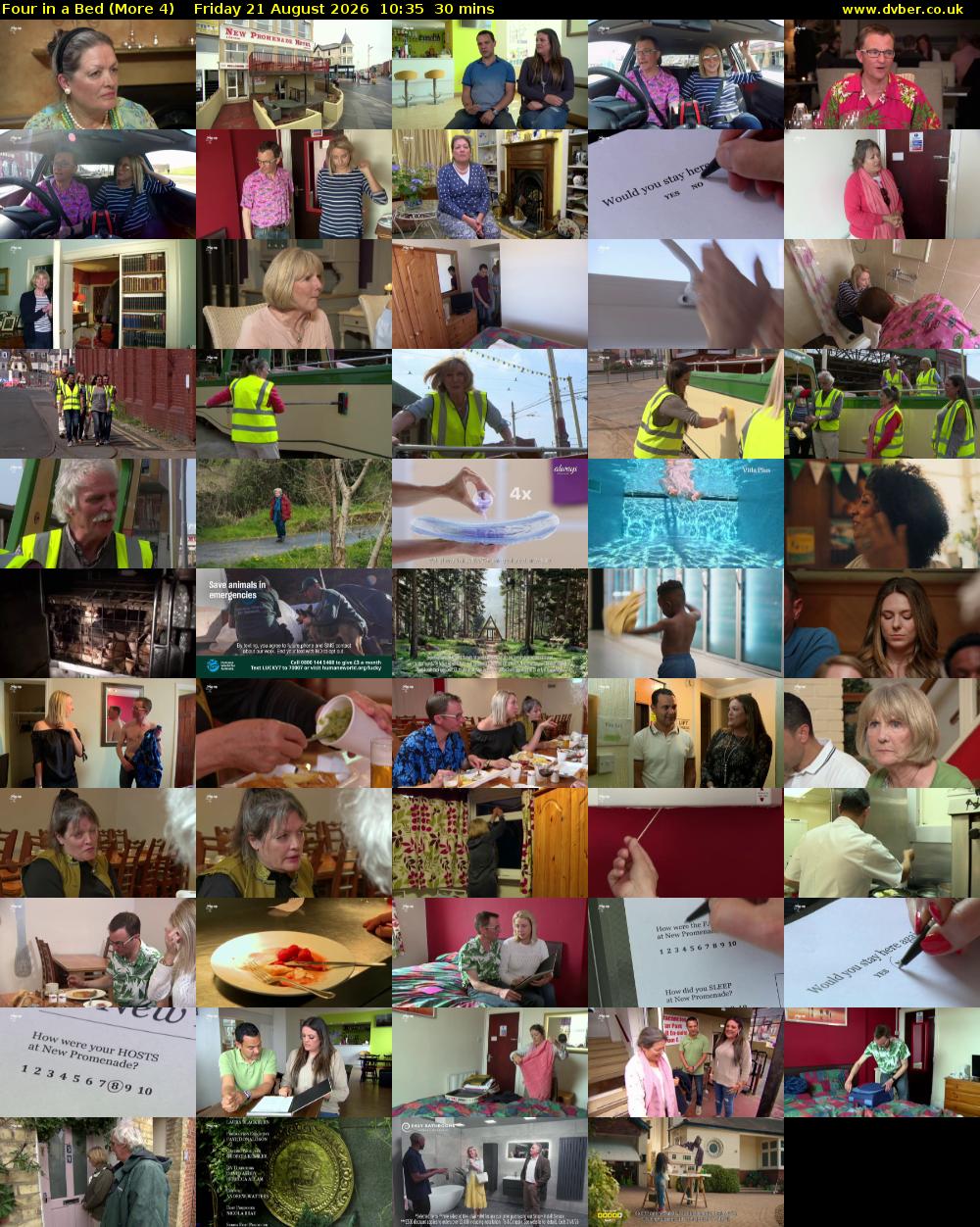 Four in a Bed (More 4) Friday 21 August 2026 10:35 - 11:05