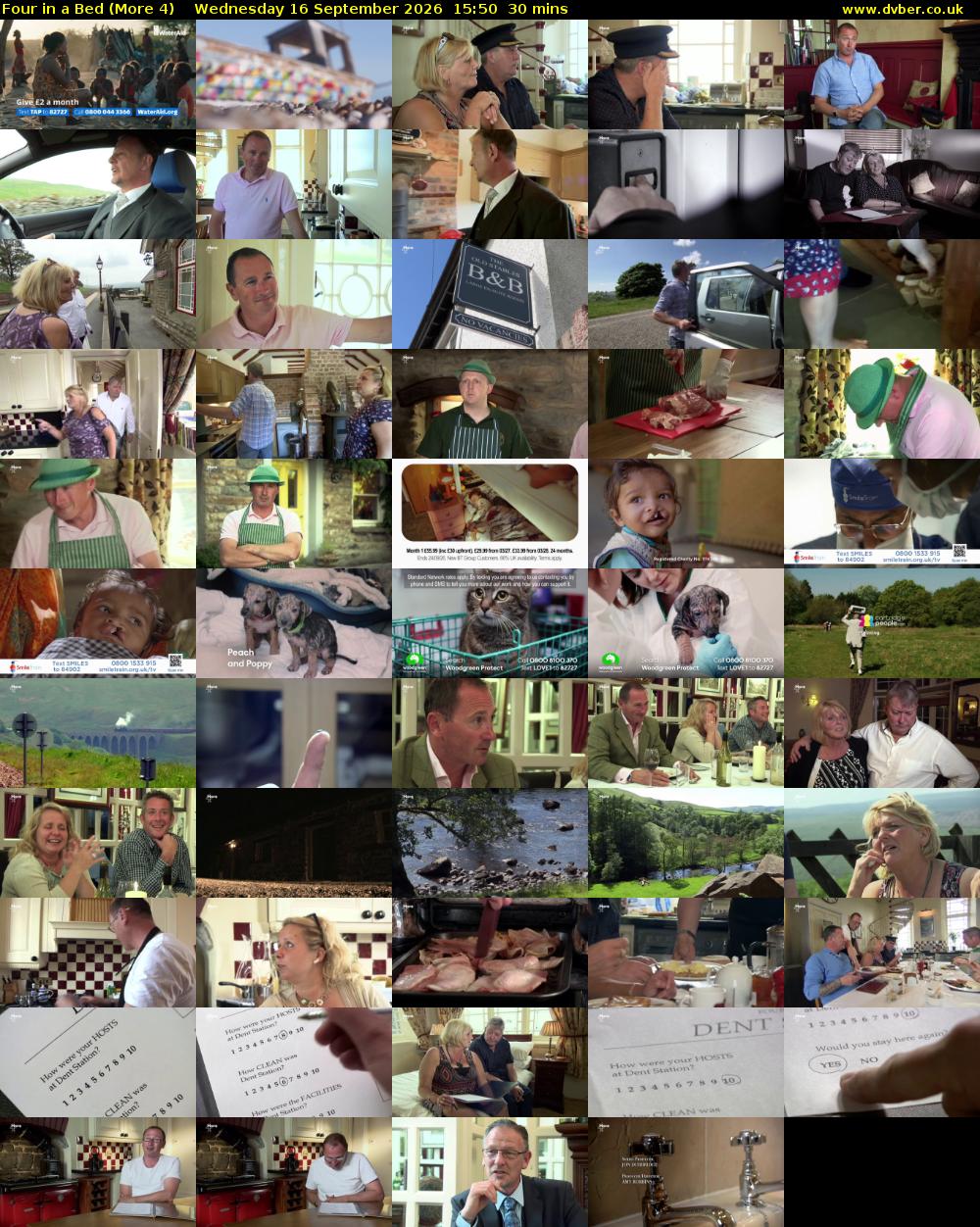 Four in a Bed (More 4) Wednesday 16 September 2026 15:50 - 16:20