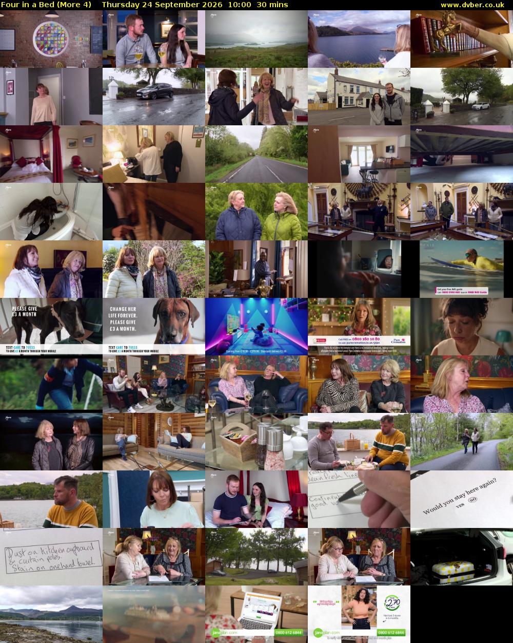 Four in a Bed (More 4) Thursday 24 September 2026 10:00 - 10:30