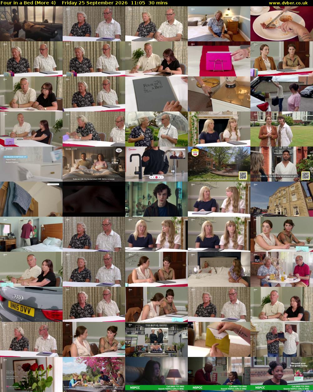 Four in a Bed (More 4) Friday 25 September 2026 11:05 - 11:35
