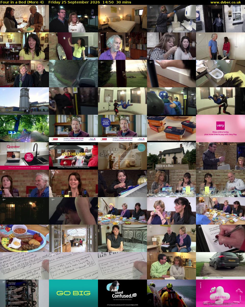 Four in a Bed (More 4) Friday 25 September 2026 14:50 - 15:20