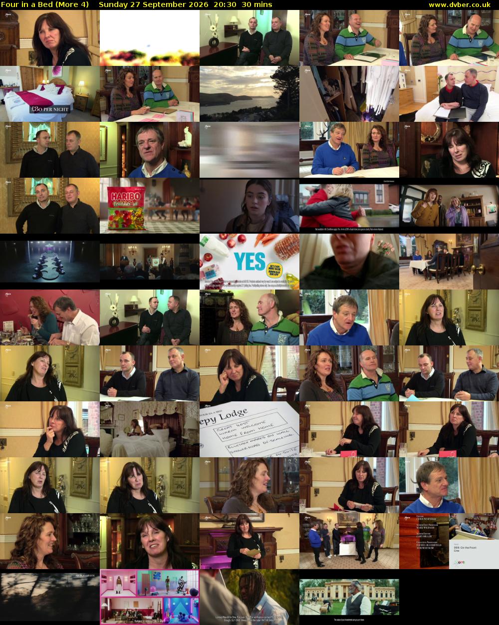 Four in a Bed (More 4) Sunday 27 September 2026 20:30 - 21:00