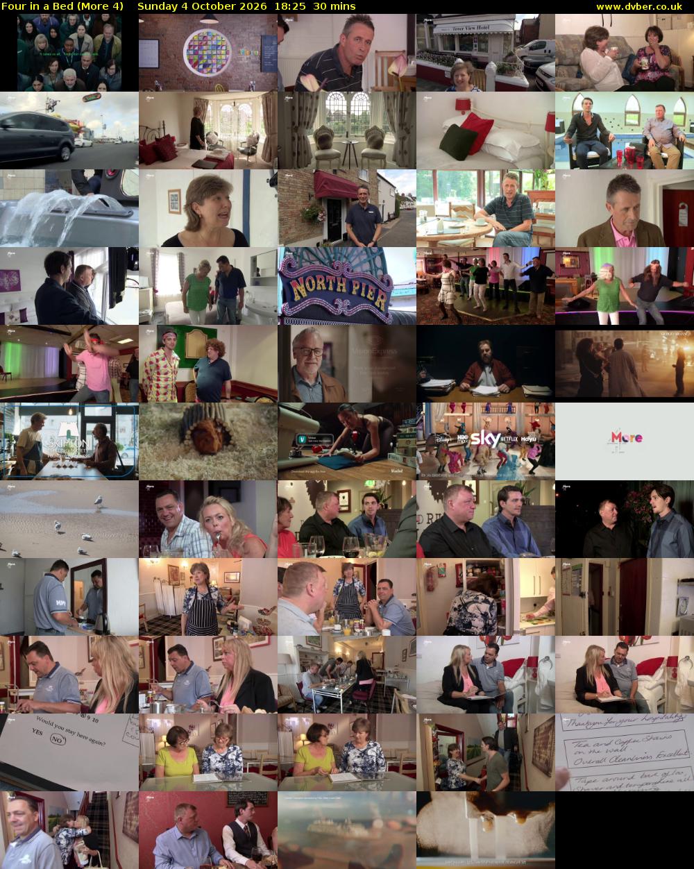 Four in a Bed (More 4) Sunday 4 October 2026 18:25 - 18:55