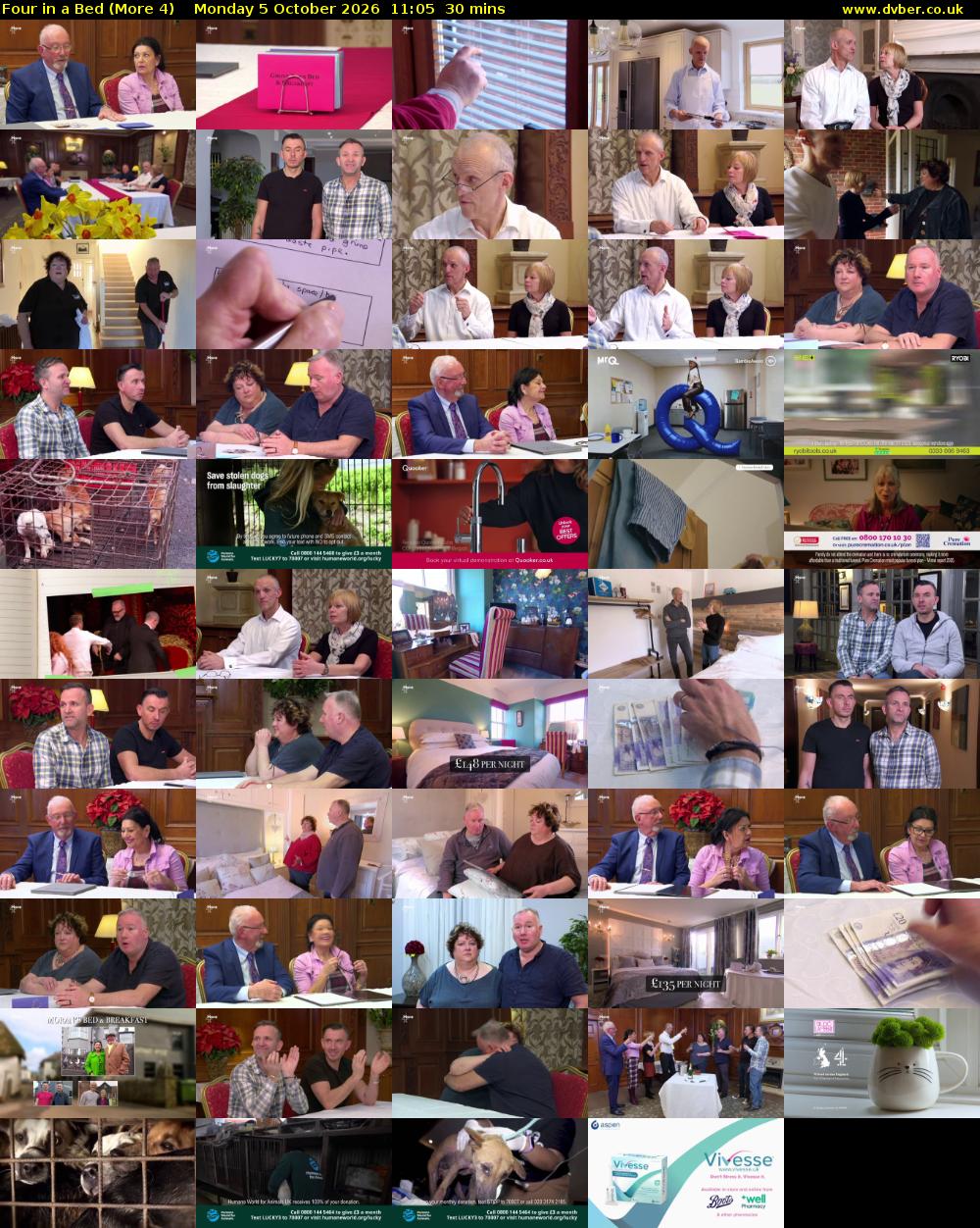 Four in a Bed (More 4) Monday 5 October 2026 11:05 - 11:35