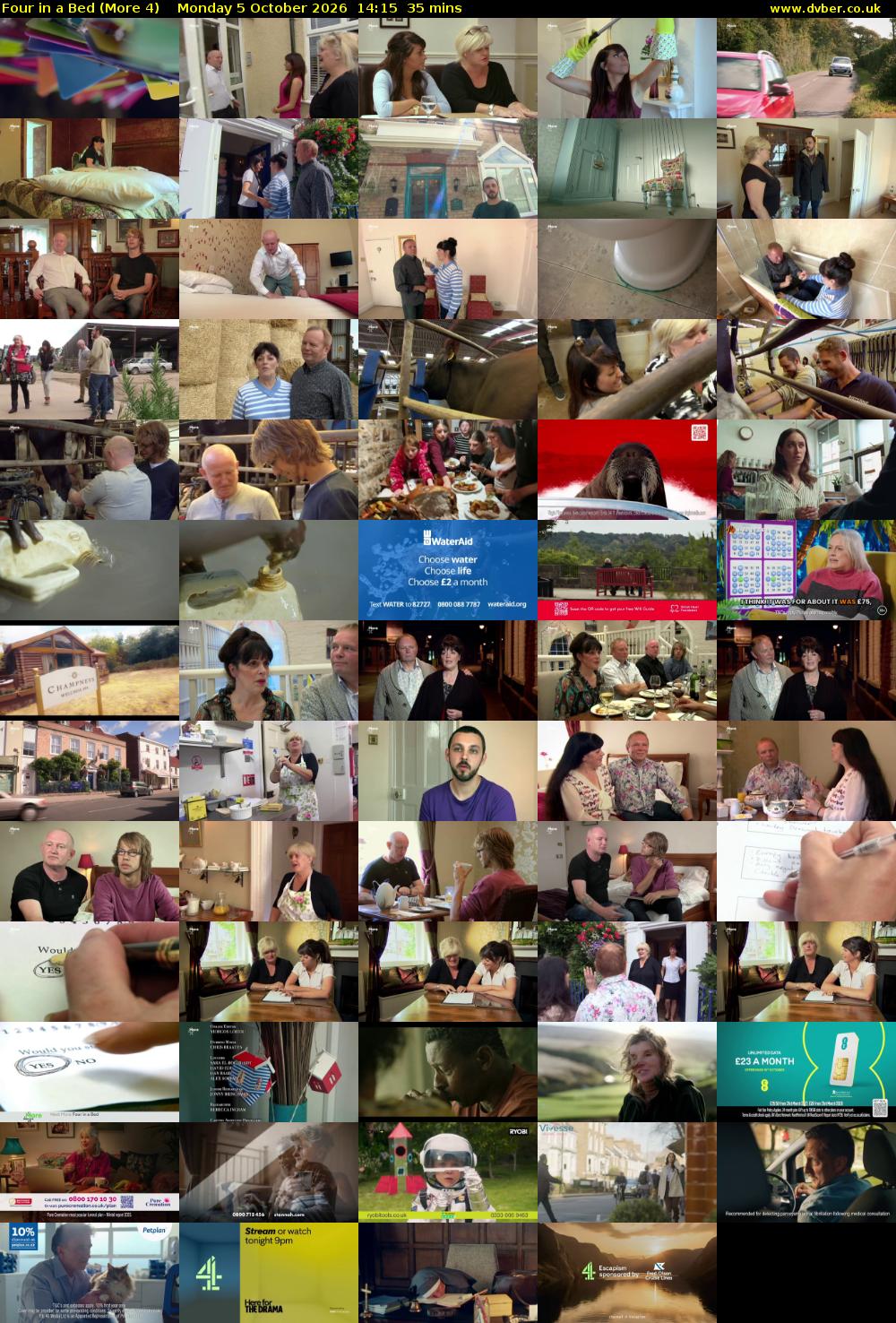 Four in a Bed (More 4) Monday 5 October 2026 14:15 - 14:50