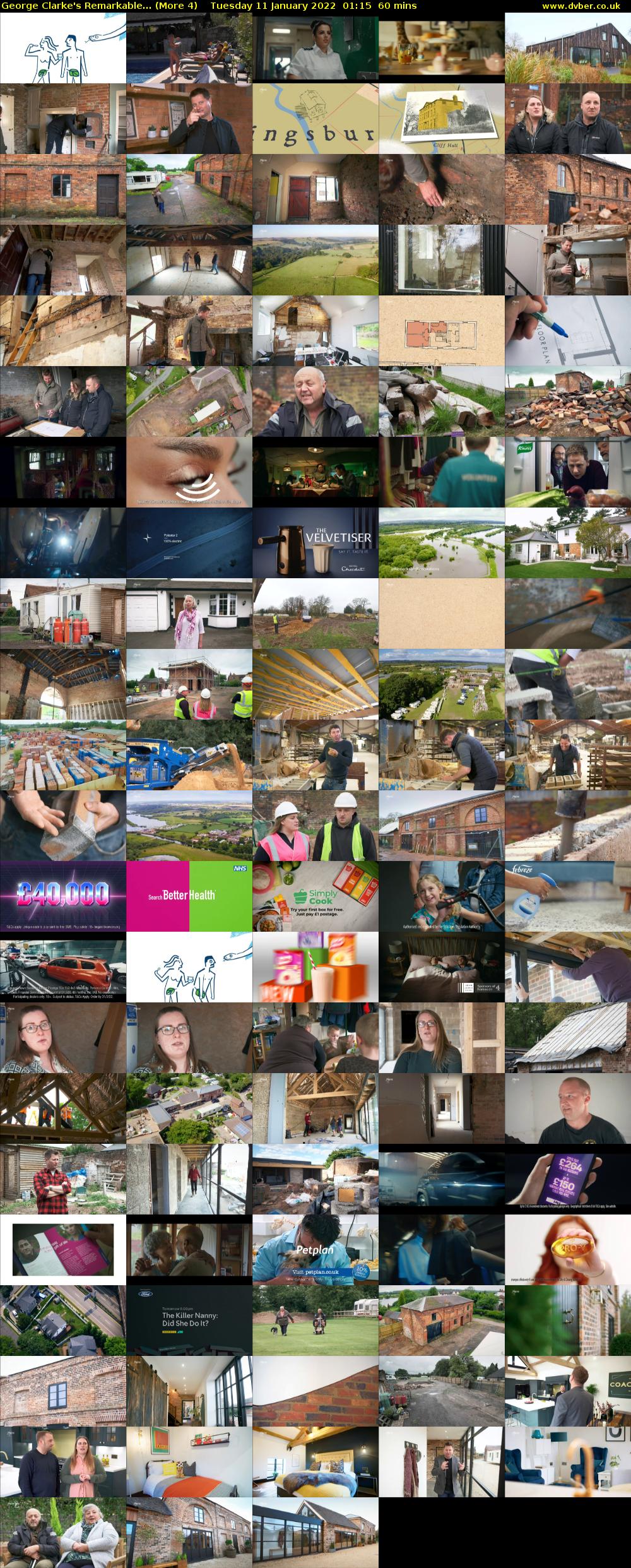 George Clarke's Remarkable... (More 4) Tuesday 11 January 2022 01:15 - 02:15