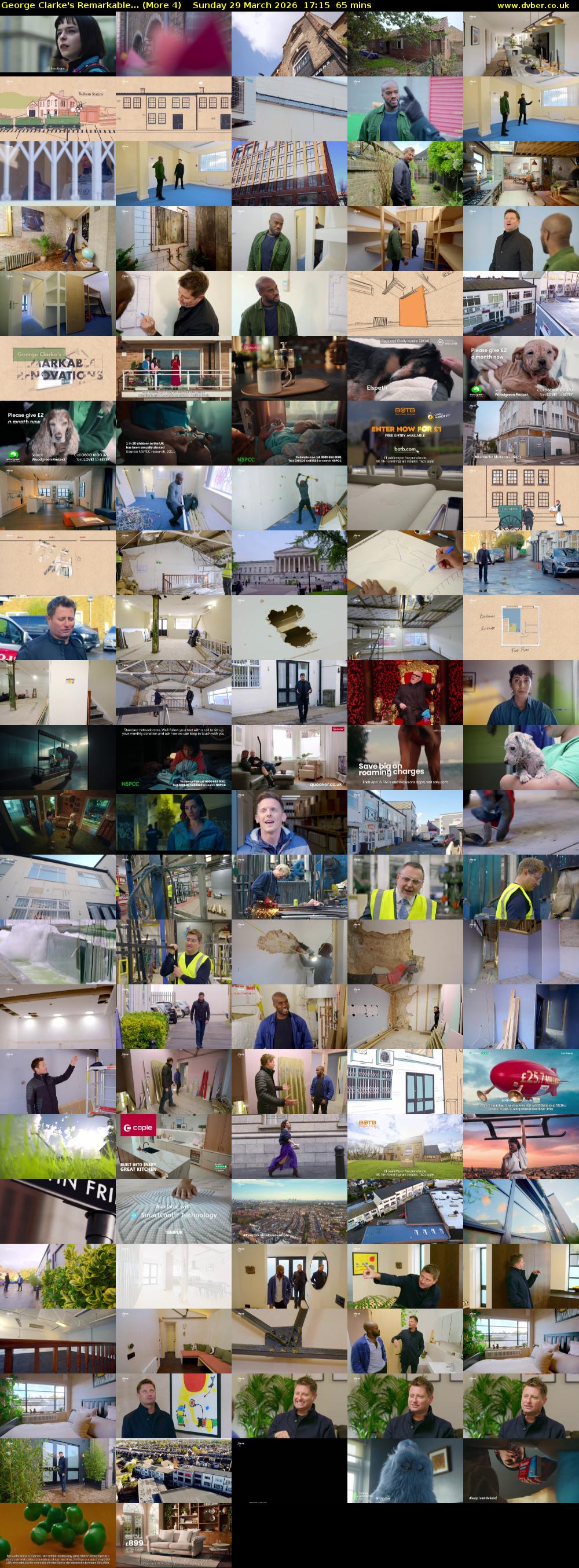 George Clarke's Remarkable... (More 4) Sunday 29 March 2026 17:15 - 18:20