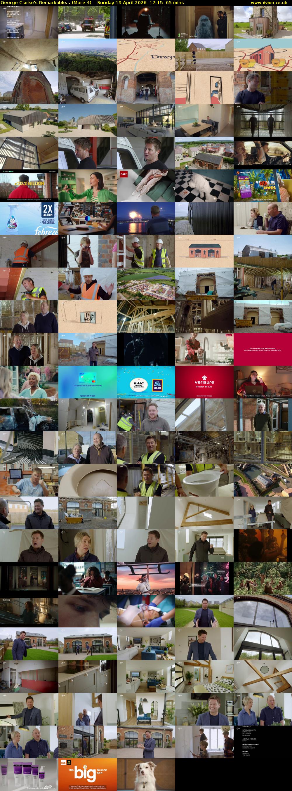 George Clarke's Remarkable... (More 4) Sunday 19 April 2026 17:15 - 18:20
