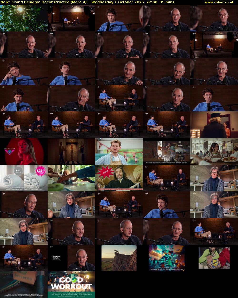 Grand Designs: Deconstructed (More 4) Wednesday 1 October 2025 22:00 - 22:35