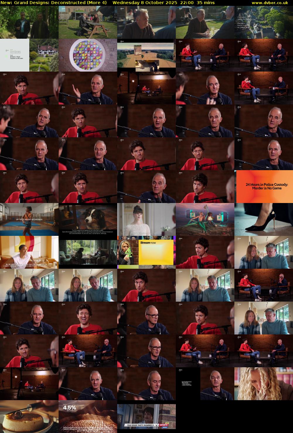 Grand Designs: Deconstructed (More 4) Wednesday 8 October 2025 22:00 - 22:35