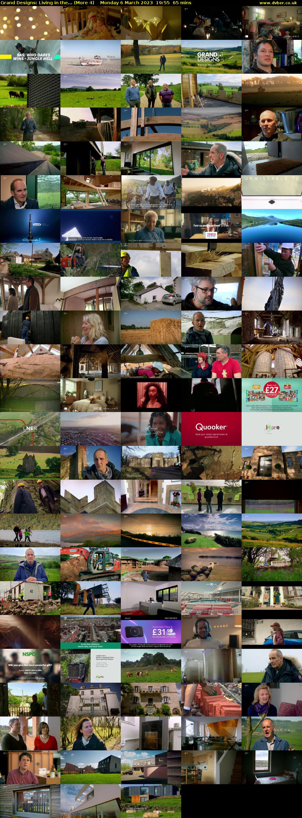 Grand Designs: Living in the... (More 4) Monday 6 March 2023 19:55 - 21:00