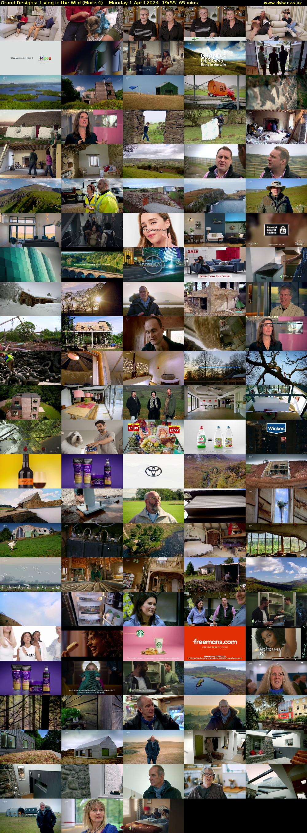 Grand Designs: Living in the Wild (More 4) Monday 1 April 2024 19:55 - 21:00