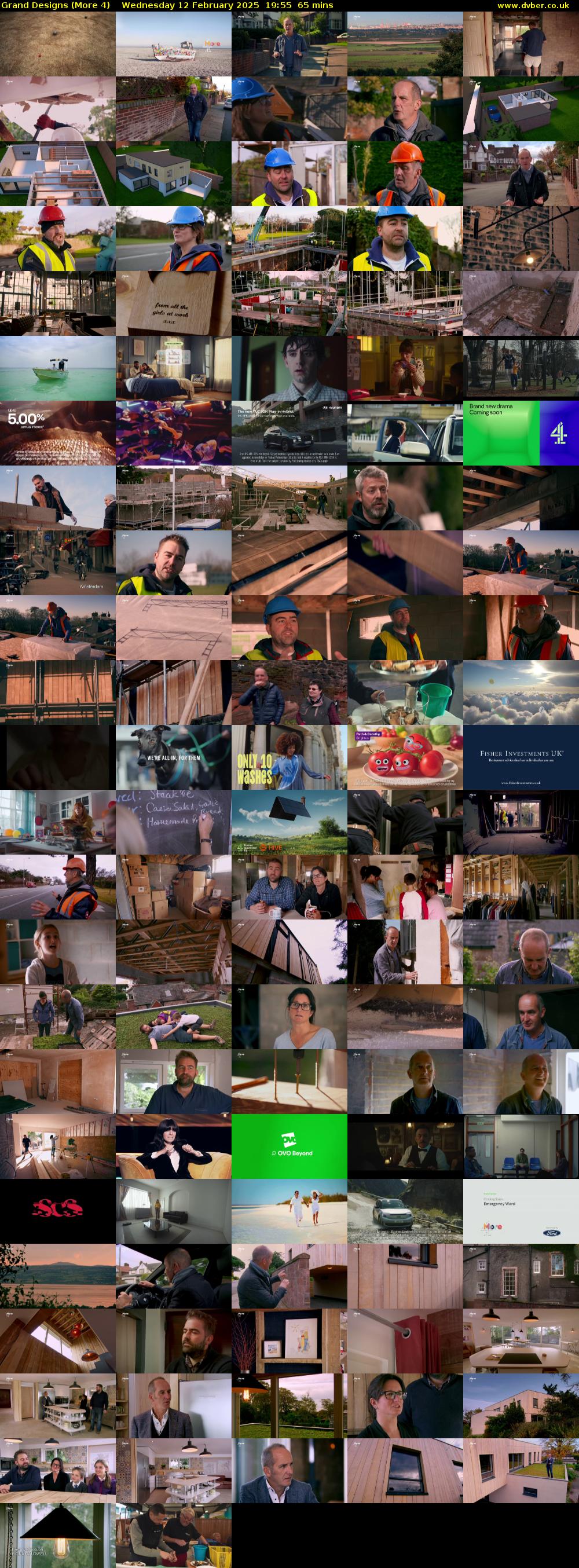 Grand Designs (More 4) Wednesday 12 February 2025 19:55 - 21:00