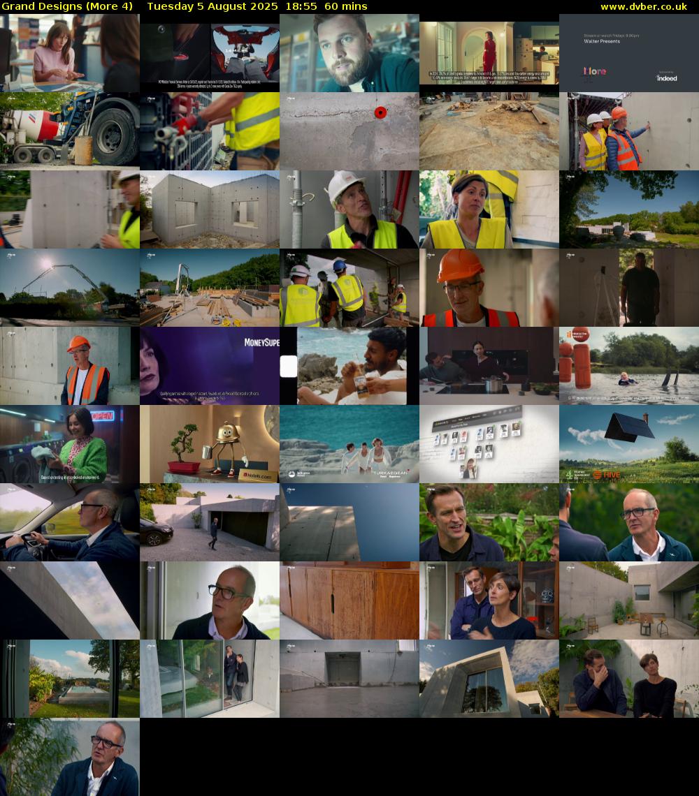 Grand Designs (More 4) Tuesday 5 August 2025 18:55 - 19:55