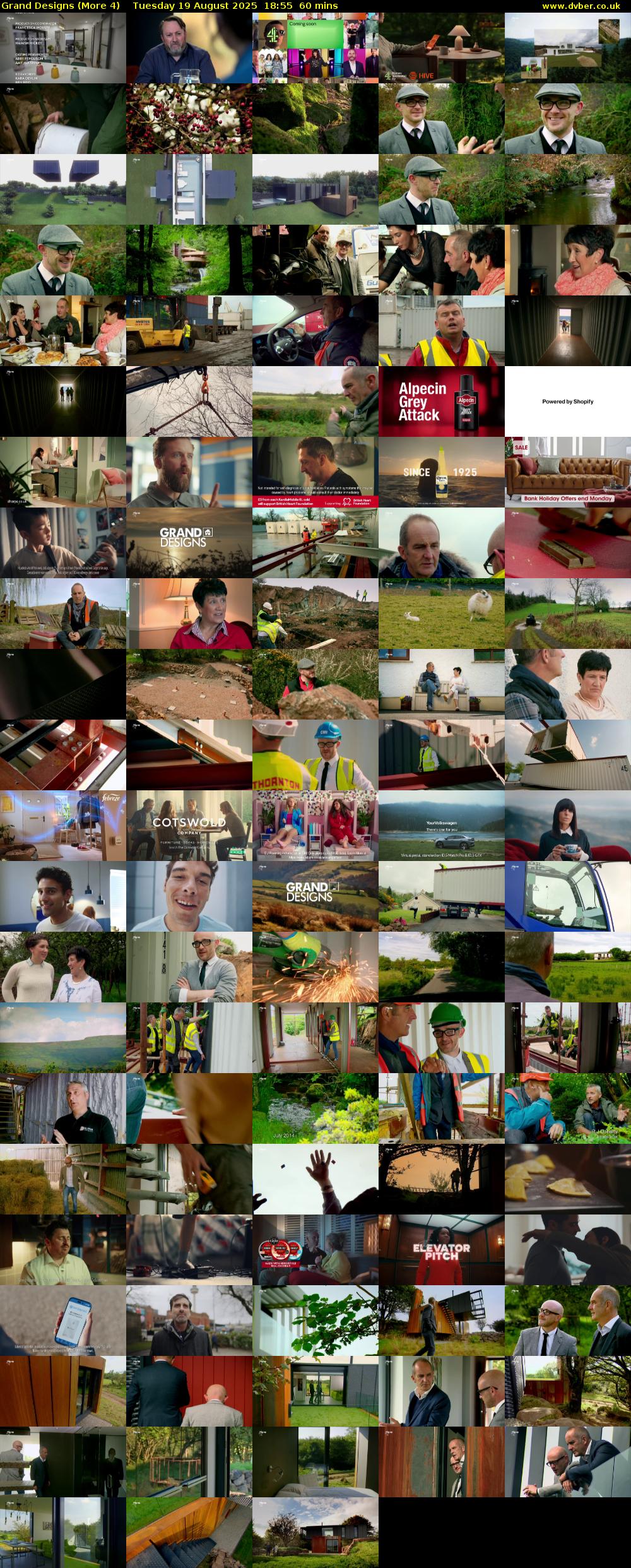Grand Designs (More 4) Tuesday 19 August 2025 18:55 - 19:55