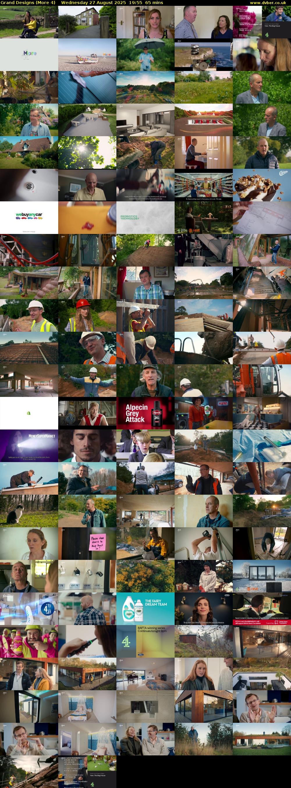 Grand Designs (More 4) Wednesday 27 August 2025 19:55 - 21:00