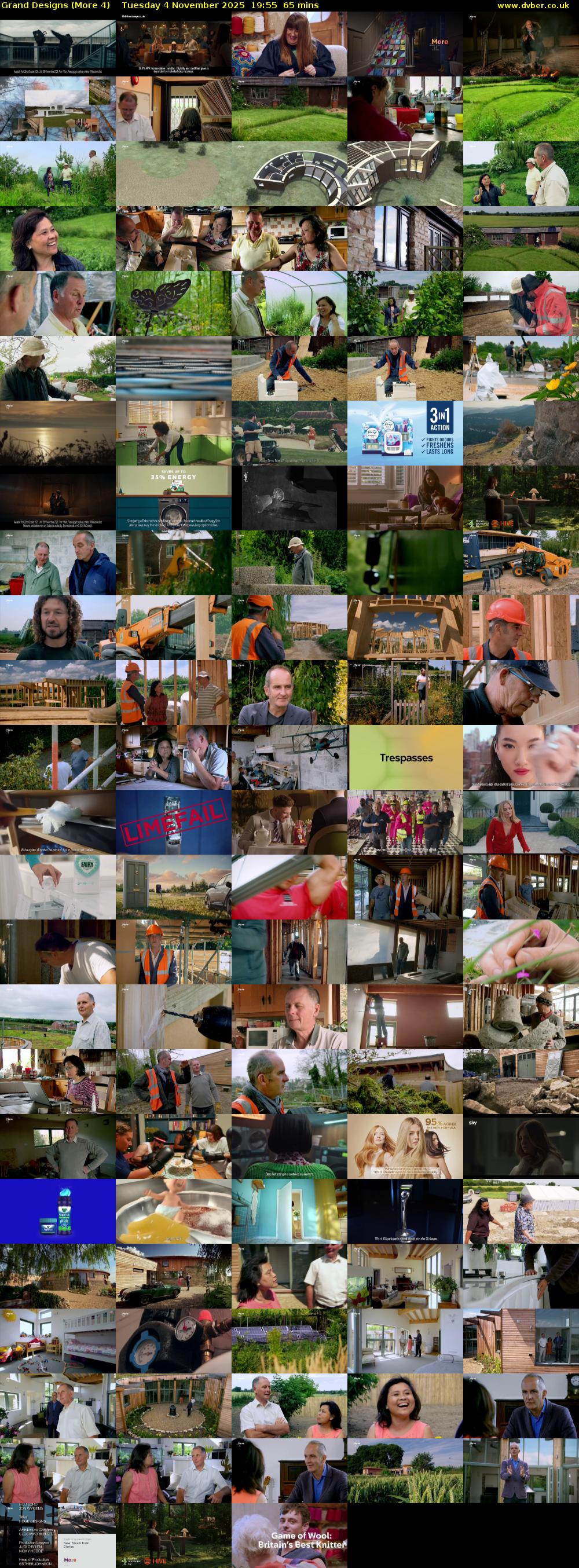 Grand Designs (More 4) Tuesday 4 November 2025 19:55 - 21:00