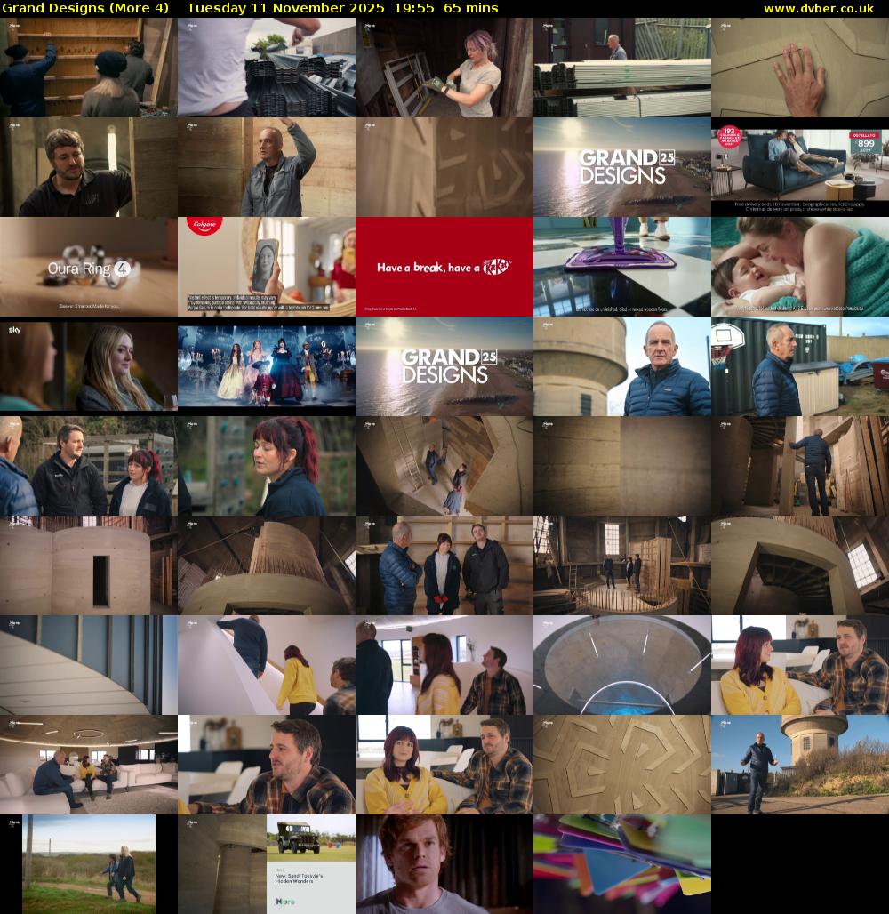 Grand Designs (More 4) Tuesday 11 November 2025 19:55 - 21:00