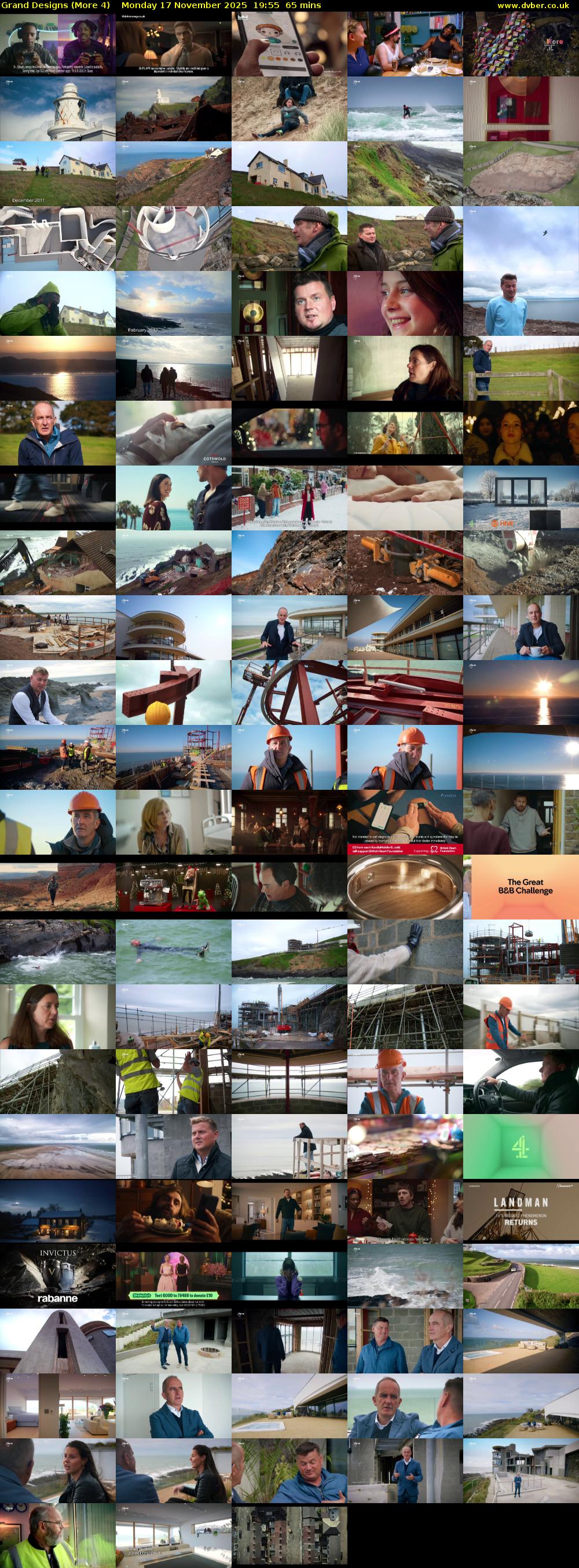 Grand Designs (More 4) Monday 17 November 2025 19:55 - 21:00