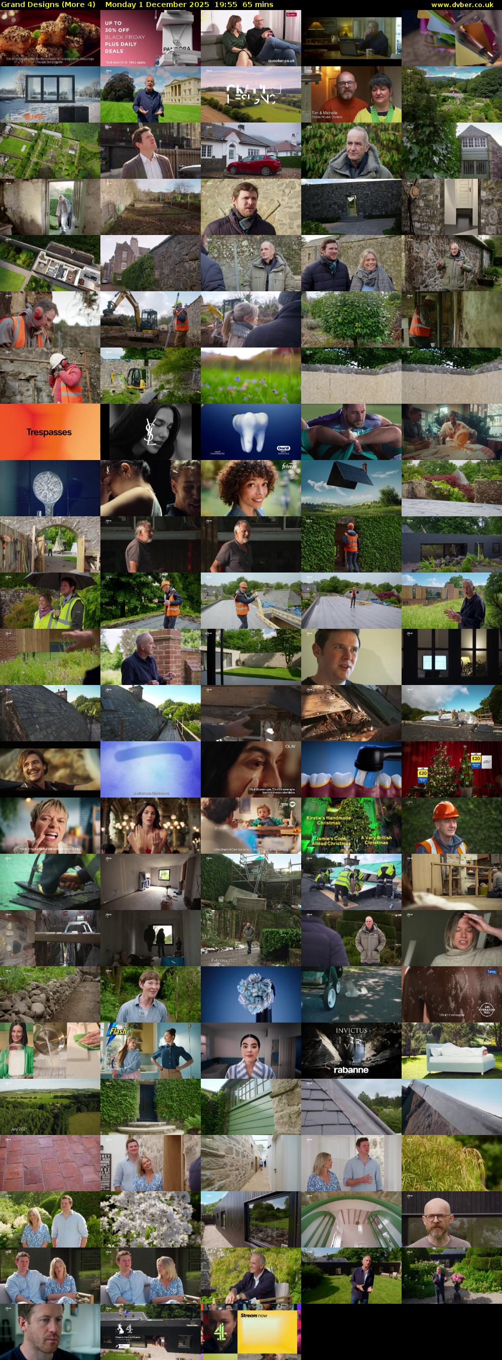 Grand Designs (More 4) Monday 1 December 2025 19:55 - 21:00