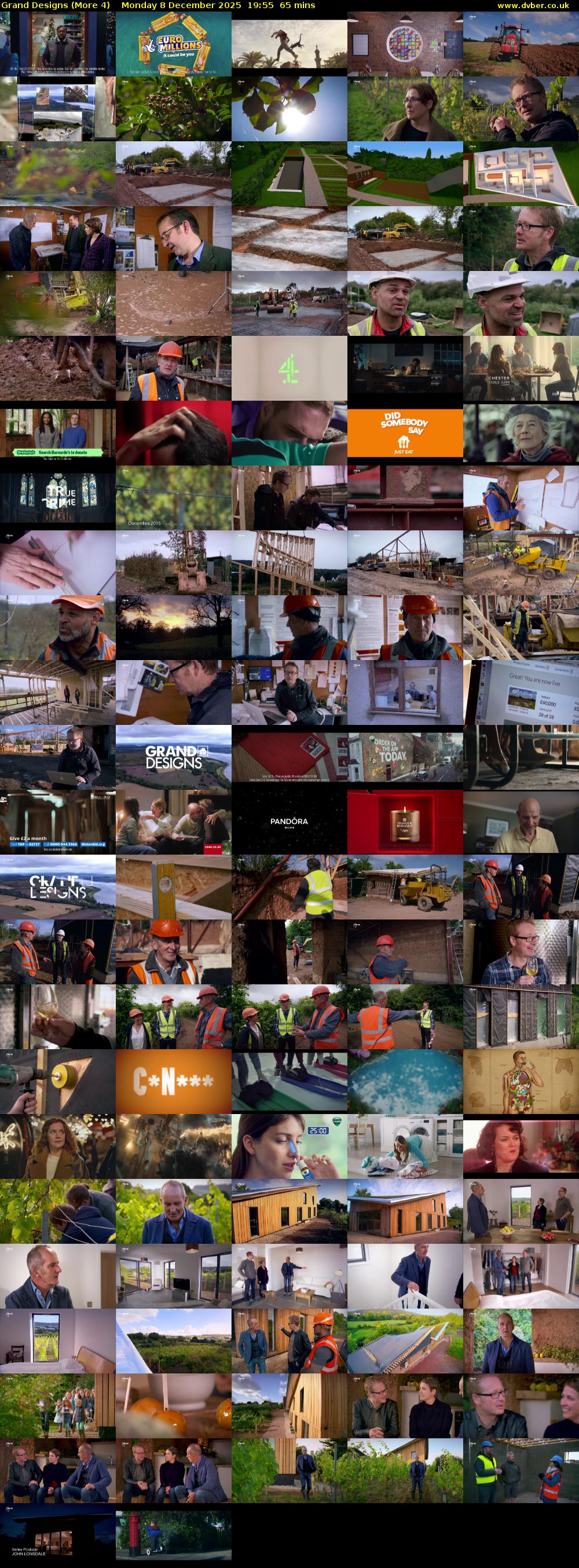 Grand Designs (More 4) Monday 8 December 2025 19:55 - 21:00