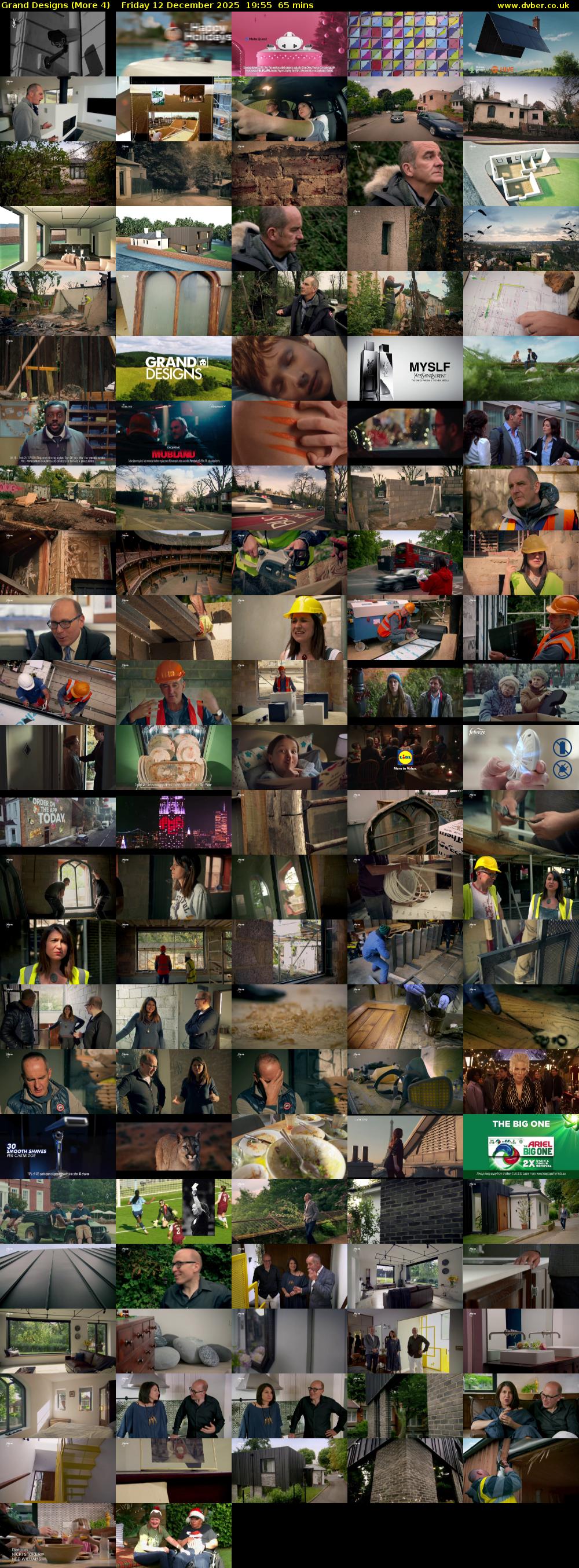 Grand Designs (More 4) Friday 12 December 2025 19:55 - 21:00