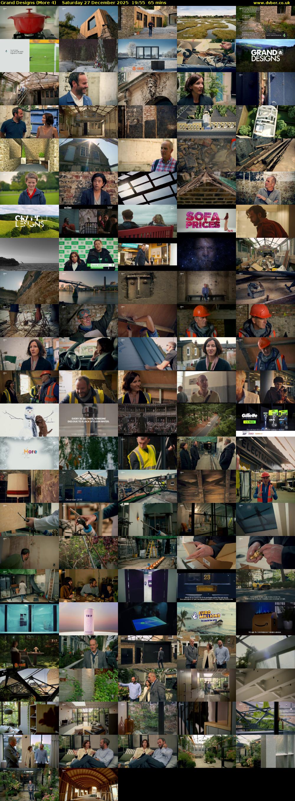 Grand Designs (More 4) Saturday 27 December 2025 19:55 - 21:00