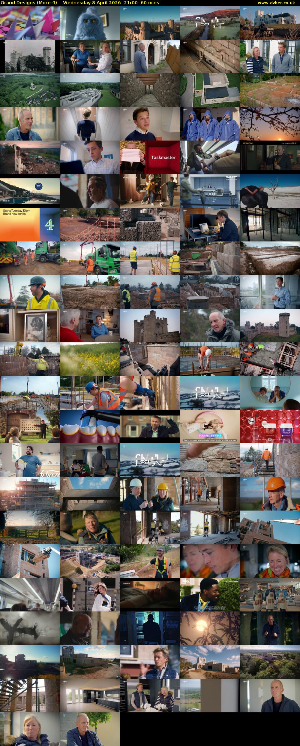 Grand Designs (More 4) Wednesday 8 April 2026 21:00 - 22:00