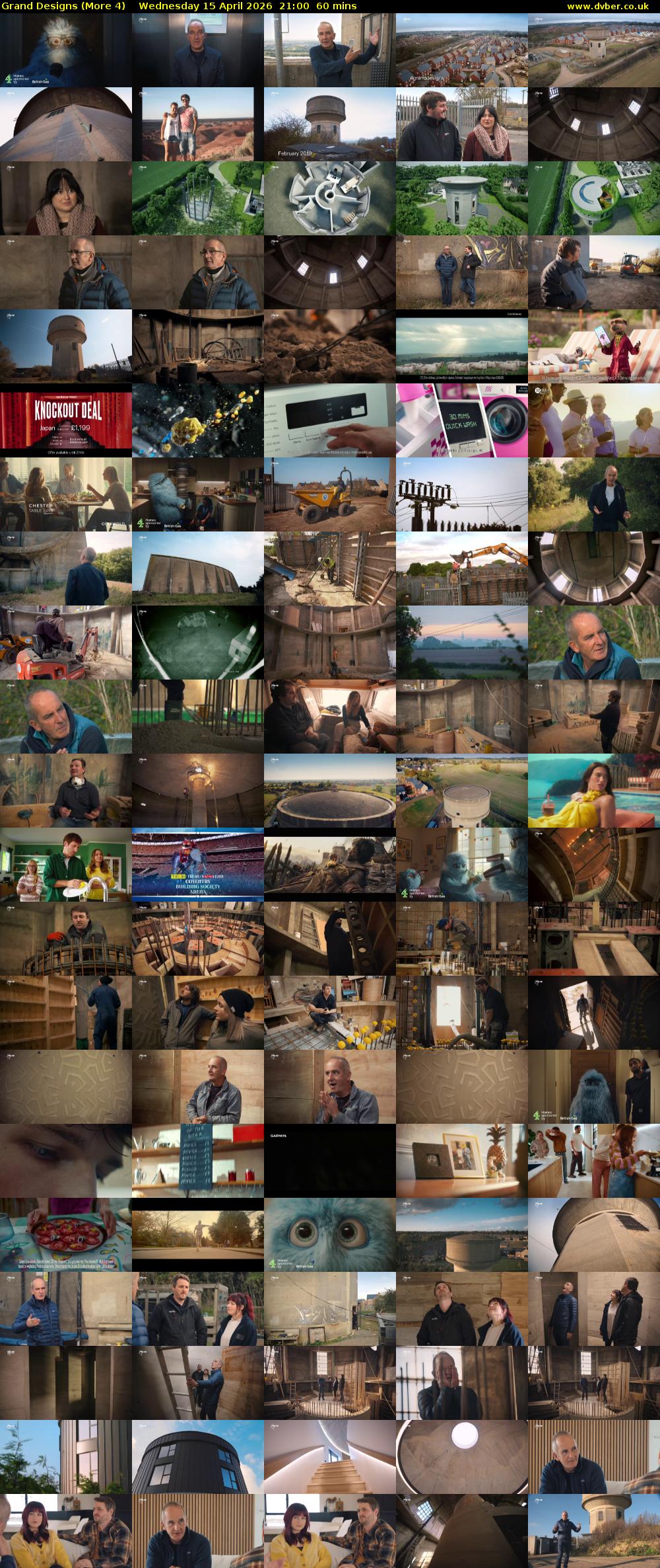 Grand Designs (More 4) Wednesday 15 April 2026 21:00 - 22:00