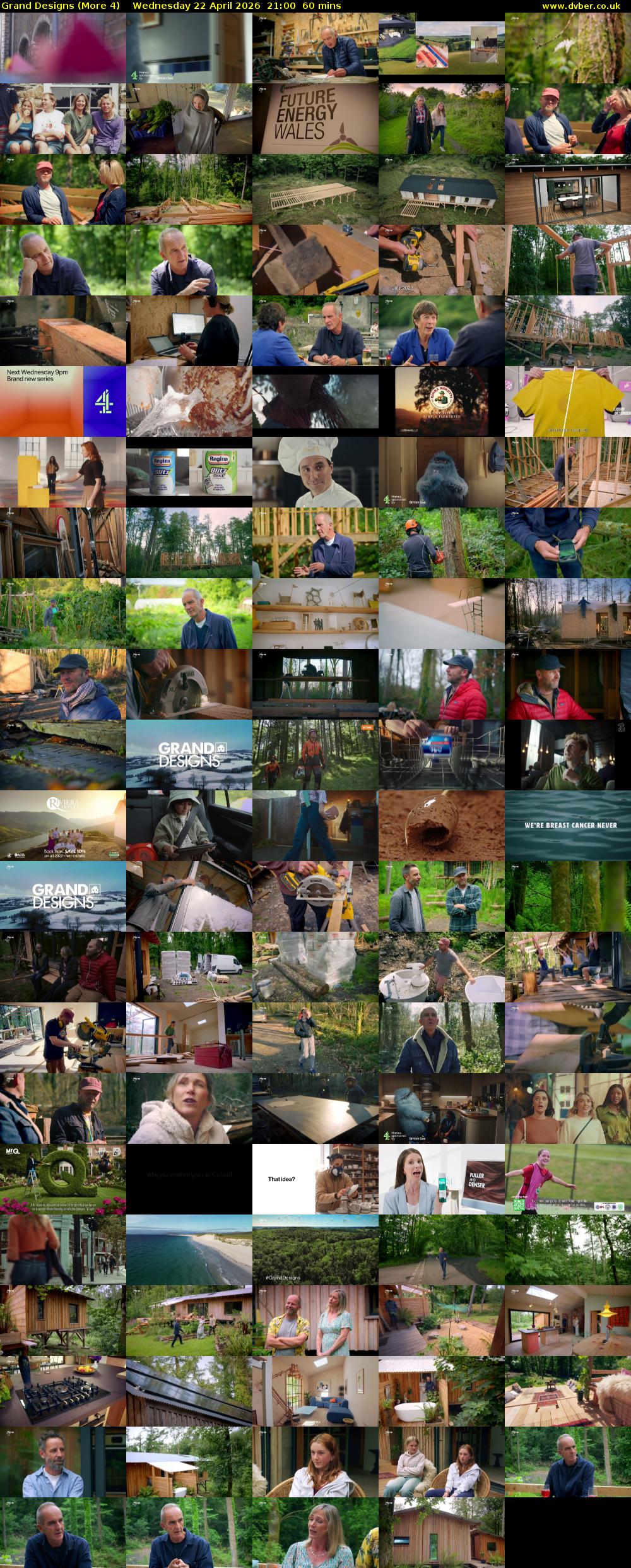 Grand Designs (More 4) Wednesday 22 April 2026 21:00 - 22:00