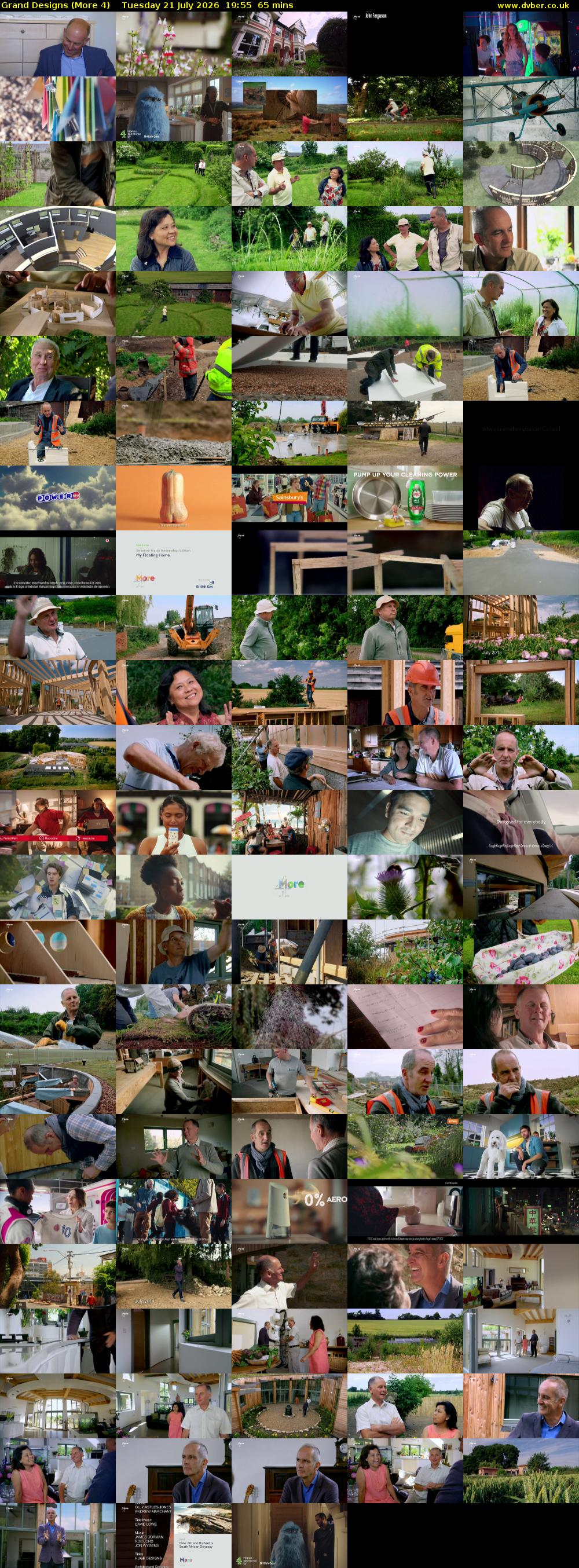 Grand Designs (More 4) Tuesday 21 July 2026 19:55 - 21:00