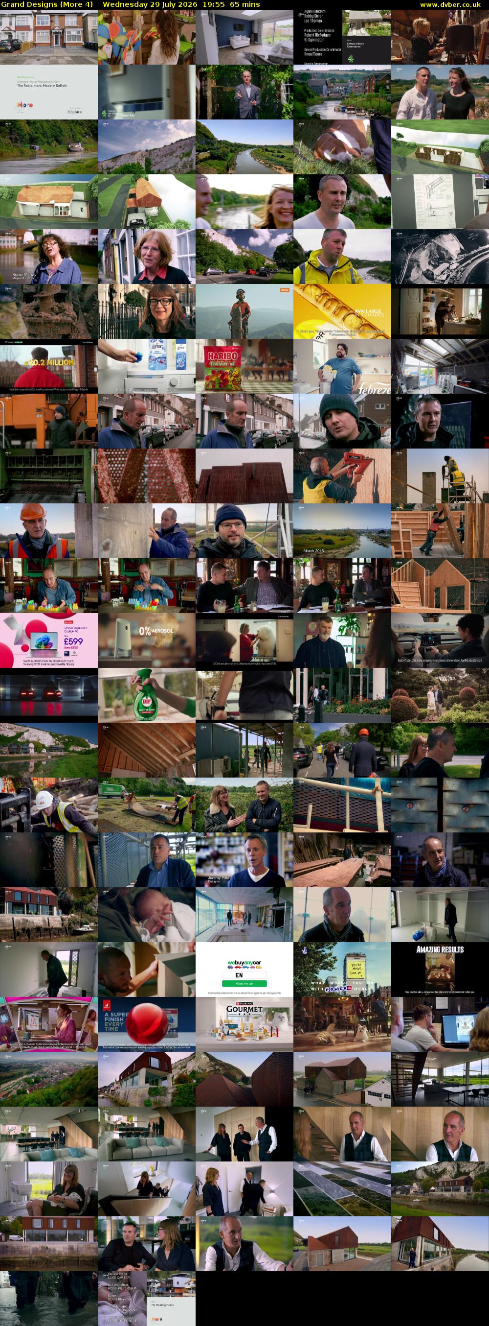Grand Designs (More 4) Wednesday 29 July 2026 19:55 - 21:00