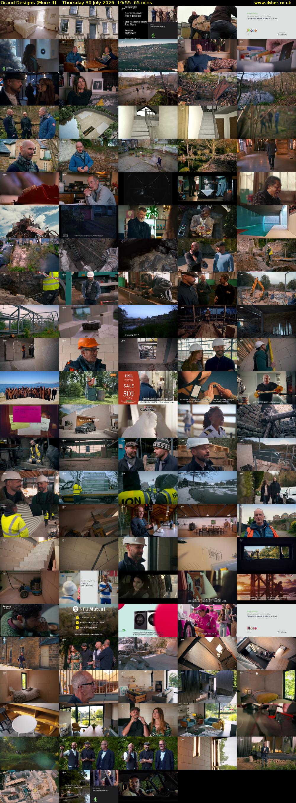 Grand Designs (More 4) Thursday 30 July 2026 19:55 - 21:00