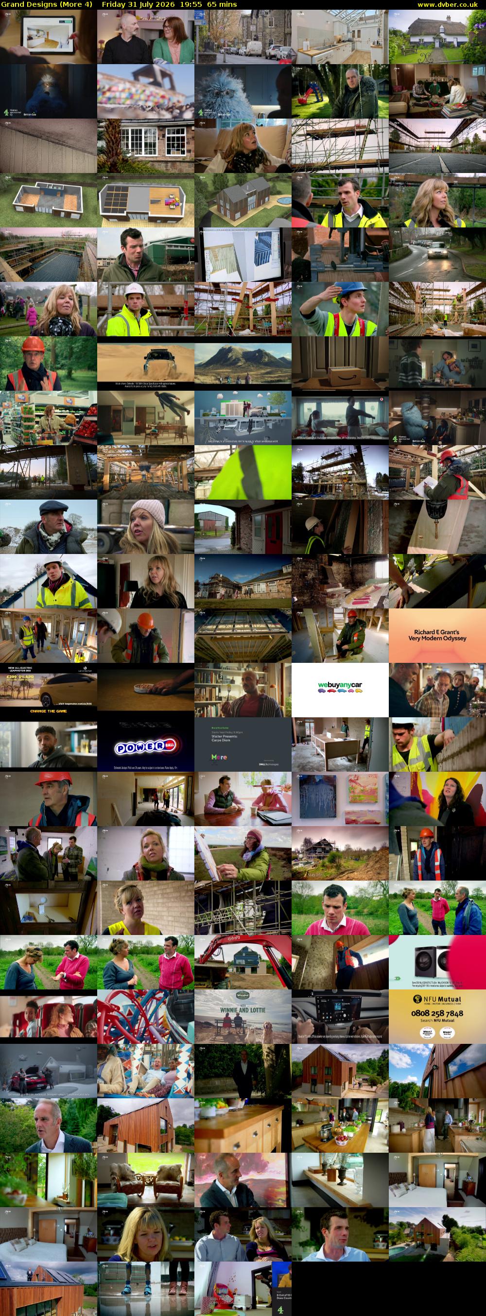 Grand Designs (More 4) Friday 31 July 2026 19:55 - 21:00