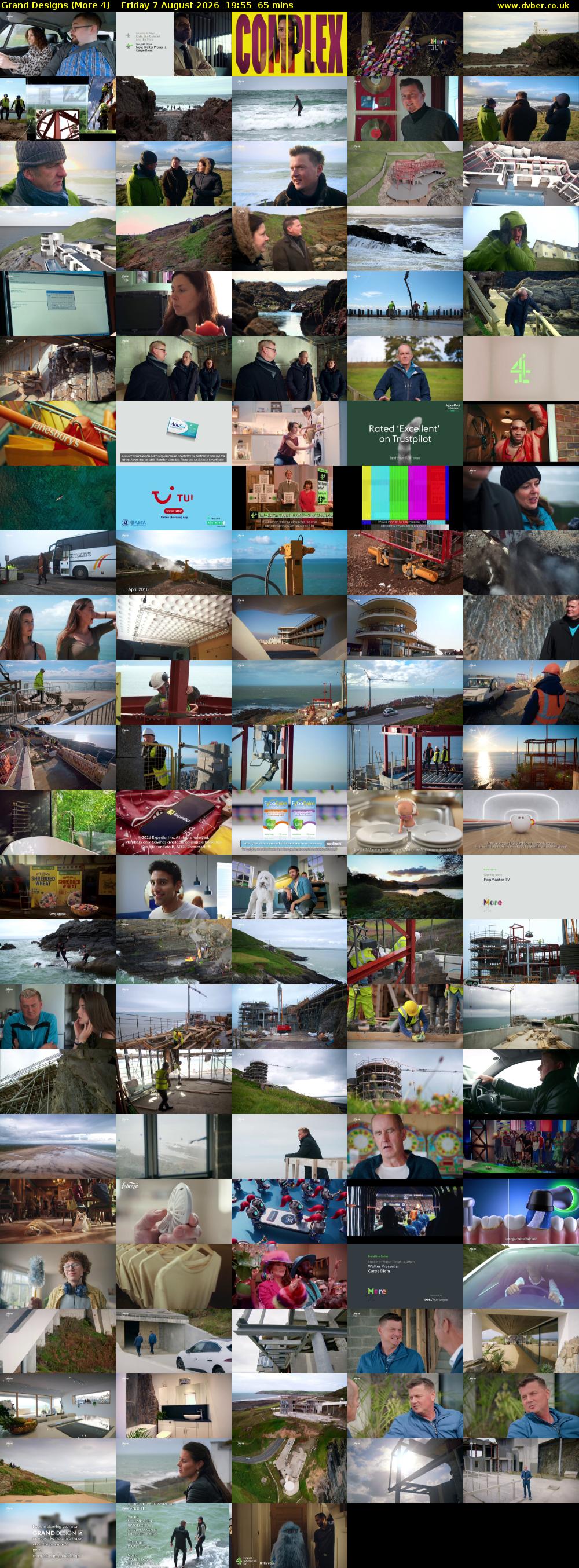 Grand Designs (More 4) Friday 7 August 2026 19:55 - 21:00