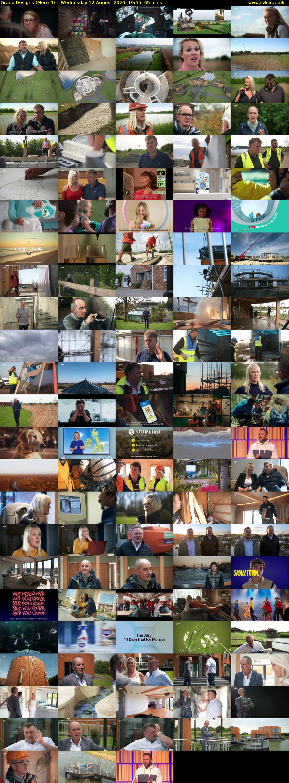 Grand Designs (More 4) Wednesday 12 August 2026 19:55 - 21:00