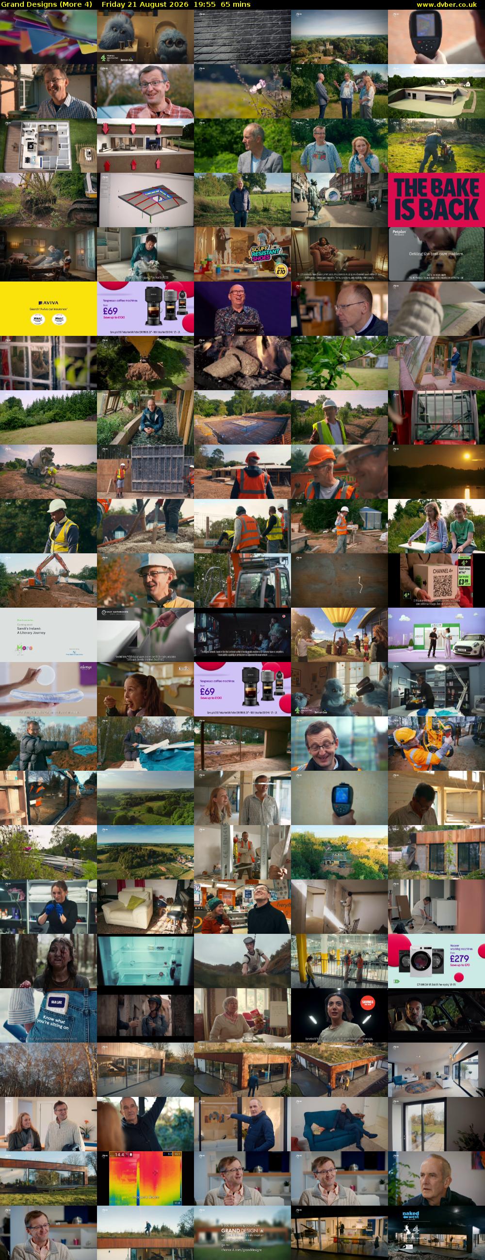 Grand Designs (More 4) Friday 21 August 2026 19:55 - 21:00