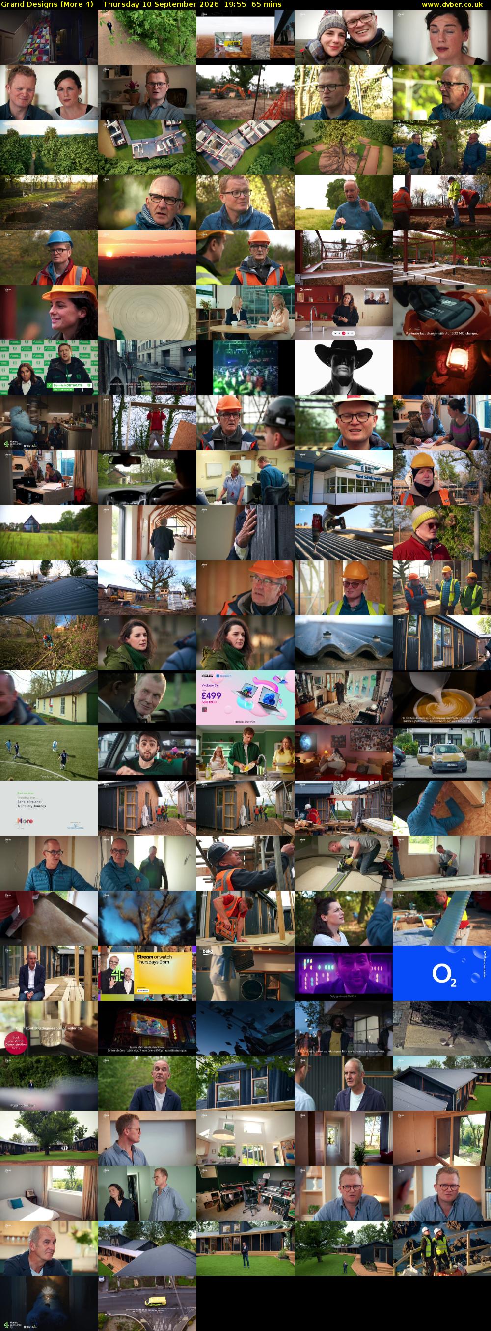 Grand Designs (More 4) Thursday 10 September 2026 19:55 - 21:00