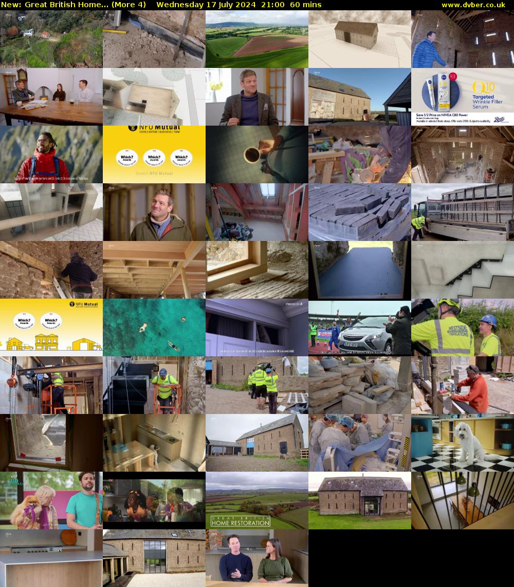 Great British Home... (More 4) Wednesday 17 July 2024 21:00 - 22:00