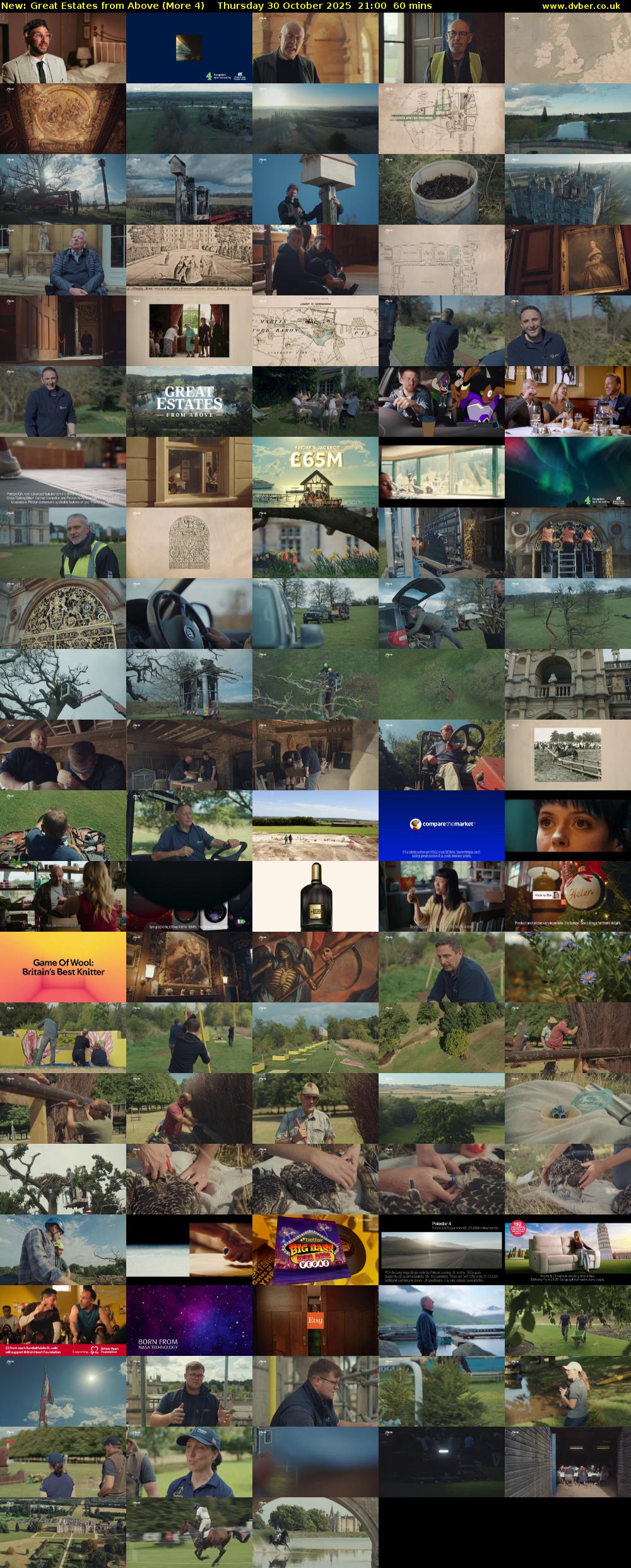 Great Estates from Above (More 4) Thursday 30 October 2025 21:00 - 22:00
