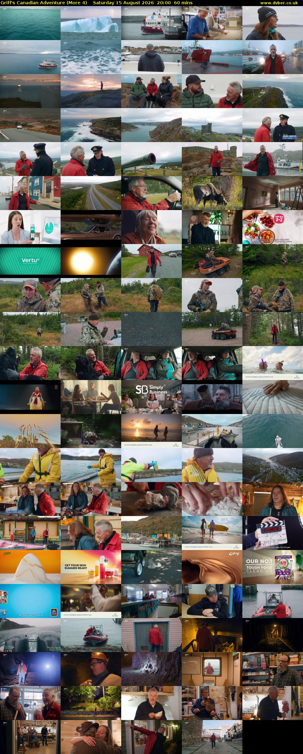 Griff's Canadian Adventure (More 4) Saturday 15 August 2026 20:00 - 21:00
