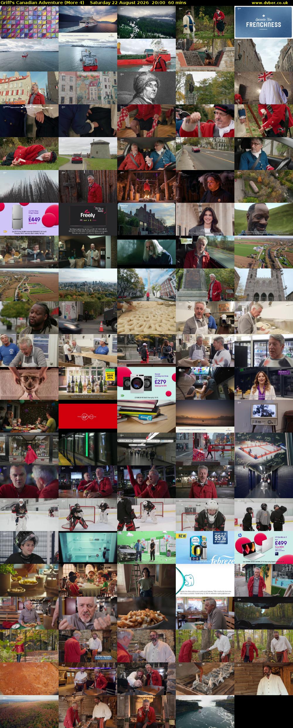 Griff's Canadian Adventure (More 4) Saturday 22 August 2026 20:00 - 21:00